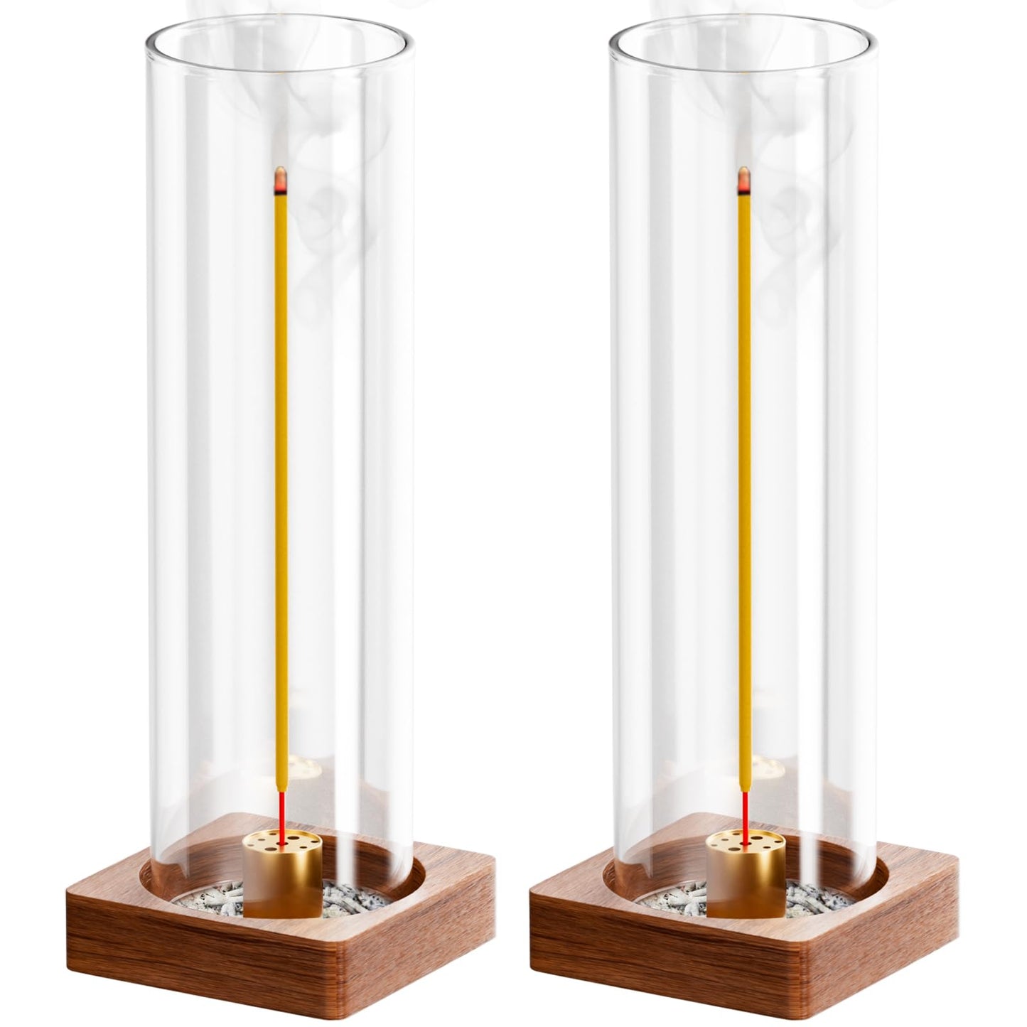 Glass Incense Stick Holder - Minimalist Anti-Ash Design